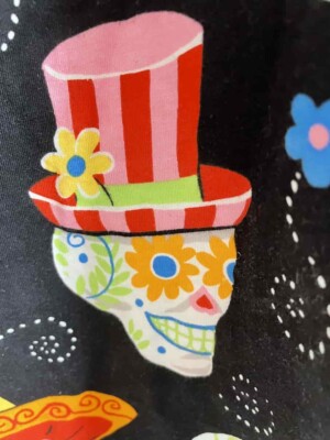 NWT Nick Nora Day of the Dead Sugar Skull Nightdress Sleep Shirt