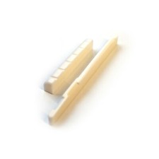 Knochen 43 mm Mutter und Sattel 72 mm kompensiert f&uuml;r Akustikgitarren NEU hochwertig