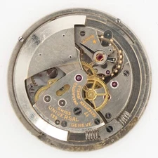 Vintage Universal Genève Caliber 139 Automatic Wristwatch Movement, Diamond Dial
