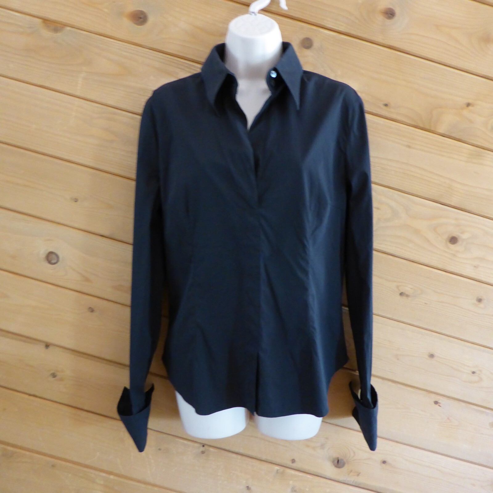Armani Collezioni Black Button Up Basic Long Slee… - image 4