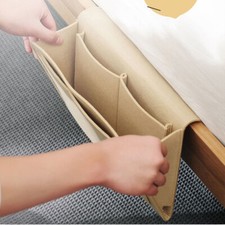 Bedside Storage Bags Hanging Bed Sofa Pouch Multi Pockets Anti-slip Bedroom