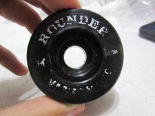 Vintage 1 Replacement Black Rounder Vanathane Roller Skate Wheels Quad Speed OOP