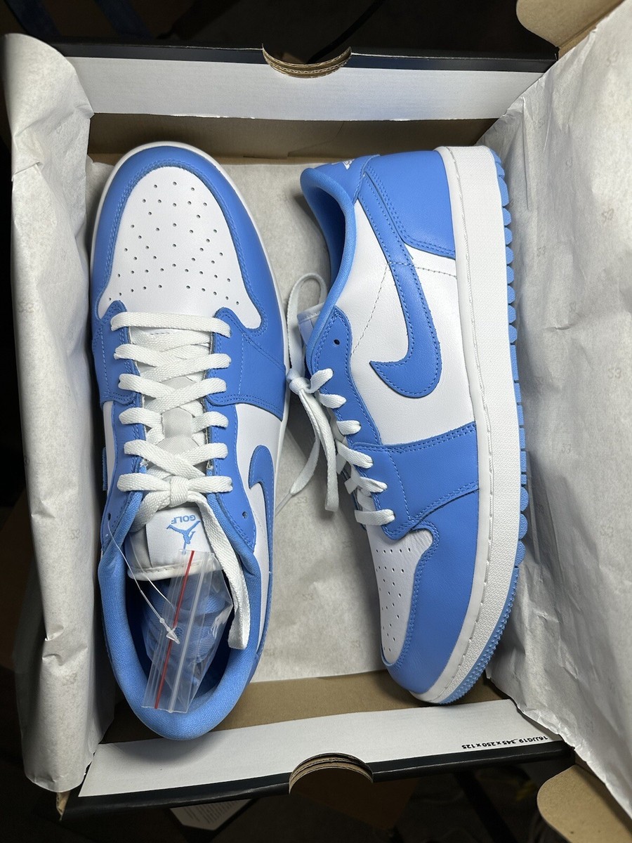 Nike Air Jordan 1 Low UNC Mens Sz 14 Golf Shoes University Blue 
