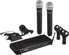Shure Dual Vocal Wireless System Microphone Mic Receiver Set SVX288J PG28-JB1