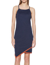 Trendyol Bodycon Fitting Dress Womens Size UK 8 Navy Blue