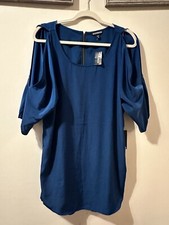 Express Woman Tunic/ Mini Dress Off Shoulder 3/4 Sleeve Size XS/ TP