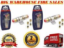 2 one pair Absolute 80 Amp Inline AGU Fuse Holder Fits 4, 8 10 Gauge Wire