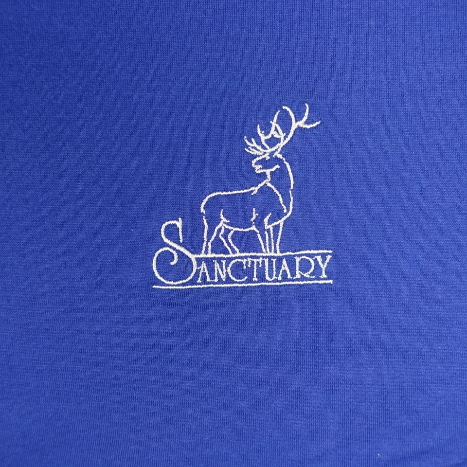 VINTAGE Sanctuary Shirt Mens XXLarge Blue Fairway Greene Golf PFL 09 90s Y2K VTG - Image 2 of 4