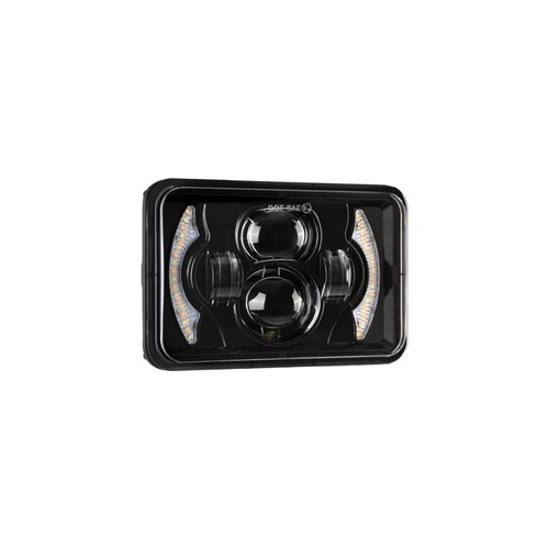 4X6" INCH LED Headlight Hi/Lo DRL Turn Signal Kit for Pontiac Firebird 1977-1981 - Foto 10 di 12