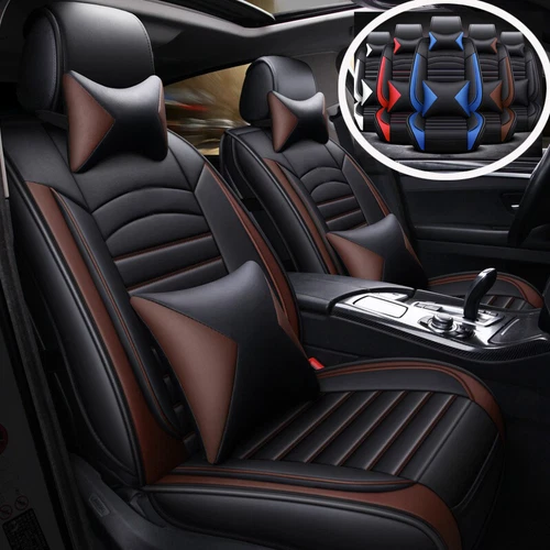 For LEXUS Car Seat Covers Luxury Leather Front Rear 5-Seats Full Set Cushion Pad