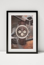 Breitling Navitimer / aviation watch print. Bold graphic art on canvas or Framed