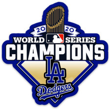 L.A. Dodgers World Series Champions 2020 Logo type MLB Baseball Die-Cut STICKER