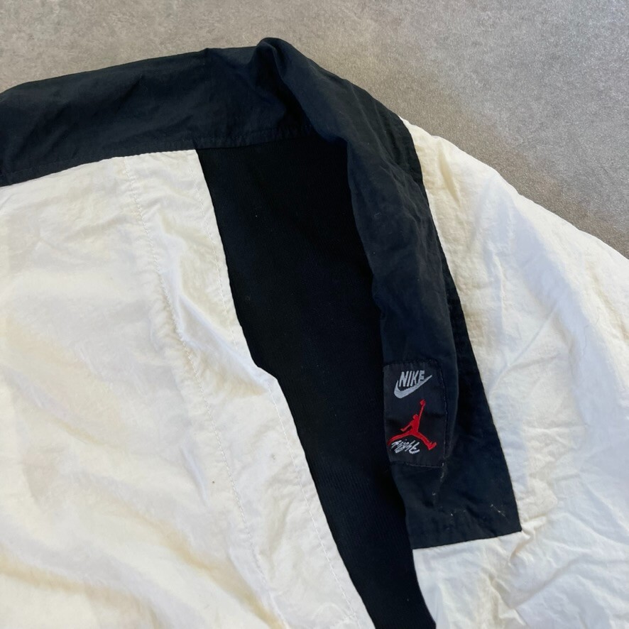 SACAI X NIKE Nike Jordan Track Jacket Cappotto Giacca a Vento Bambini Grande Anni 90 Volo Full Zip Bianco