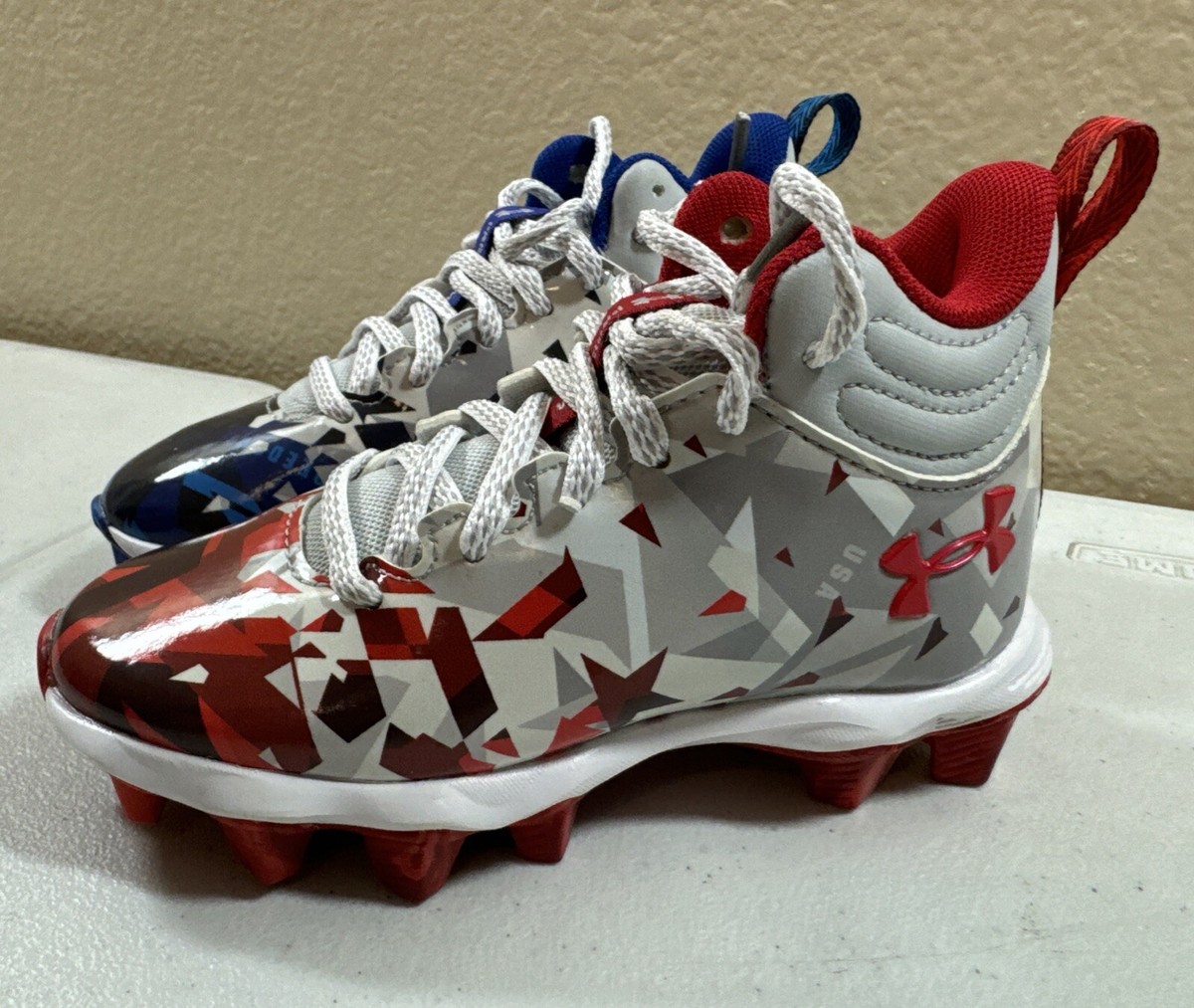 Toddler Under Armour Spotlight Fran3 JR RM USA Football Cleats - Main Image