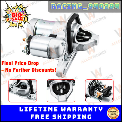 12V Starter for 2007-2014 Nissan 1.6L 1.8L 2.0L L4 Cube Sentra Versa Juke 1.0KW