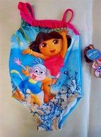 New- Dora The Explorer Swimsuit 18 Months One Piece With Ruffle New- Dora The Explorer Swimsuit 18 Months One Piece With Ruffle
