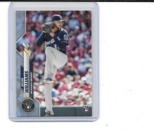 2020 TOPPS UPDATE  DEVIN WILLIAMS RC BLUE PARALLEL ROOKIE # 39/50 BREWERS ROY