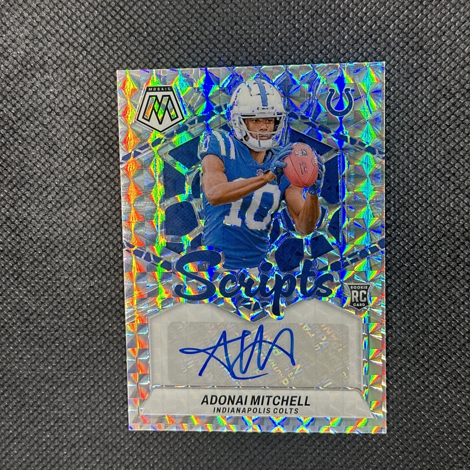 2024 Mosaic Adonai Mitchell Rookie Scripts