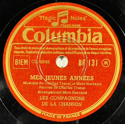 Les Compagnons de la Chanson: Mein Boot / Meine Jugendlichen...78 U/min COLUMBIA BF 131