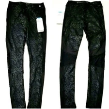 Therapy Performance Ever-Dry Tech Womens Training Tights Black Leopard Large NWT