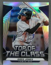 2020 Panini Prizm Silver Top of the Class Greg Jones Baseball Card #TOC-22