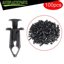 100 X Car 8mm Dia Hole Plastic Rivets Fastener Auto Fender Bumper Push New Clips