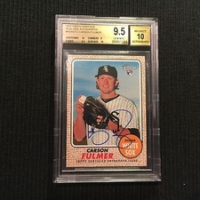 2017 TOPPS HERITAGE CARSON FULMER *REAL ONE AUTO BGS 9.5/10*  2 10 SUBS !