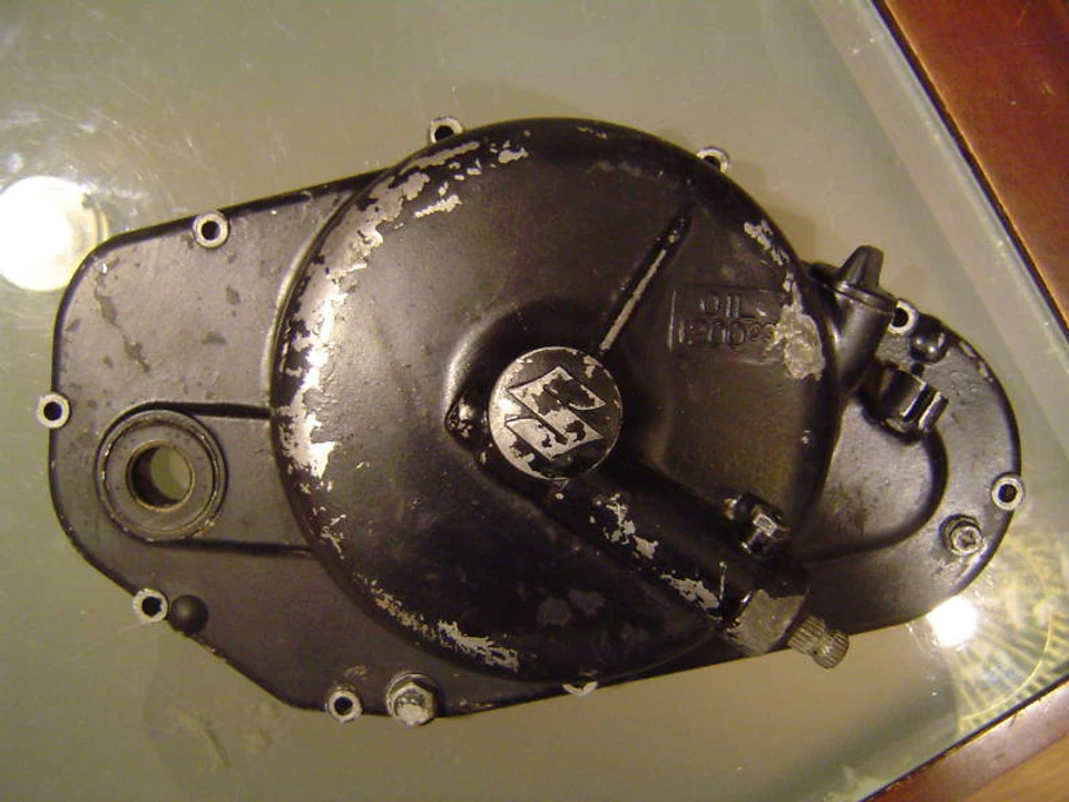 Suzuki TM400  Right Side Engine Cover Clutch TM 400 - Image 2 of 4
