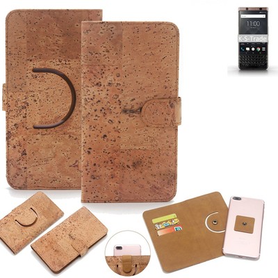 Wallet case für Blackberry KEYone Bronze Edition Kork Schutz Hülle Walletcase 