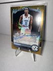 CALEB WILSON 2025-26 BOWMAN CHROME 1ST PROSPECT GOLD MOJO REFRACTOR AUTO 19/50