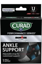 CURAD Performance Series IRONMAN Flex Ankle Support One Size Adjustable NIB