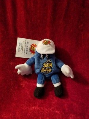 Jelly Belly 7'' Plush Blueberry Stuffed Animal Blue Jelly Bean Candy 1999 