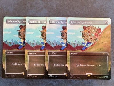 MTG 4x SPHERE OF RESISTANCE 1484 FOIL EXC - RESISTANCE KUGEL - SLD - MAGIC