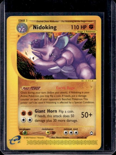 2003 Pokemon Aquapolis Nidoking #24/147