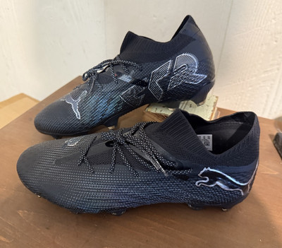 Size 12 - PUMA Future Ultimate 7 FG AG Eclipse Pack - Black Silver