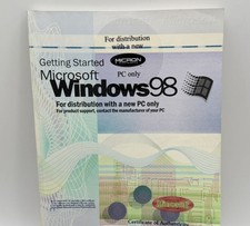 Getting Started Microsoft Windows 98 with Product Key MANUAL ONLY