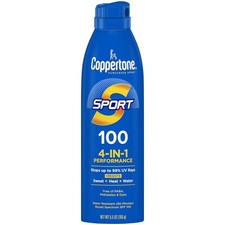 Coppertone SPORT Spray SPF 100 Water Resistant Broad Spectrum 5.5oz Pack Of 3 