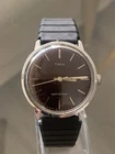 Rare Vintage Brown Dial 1970s Timex Manual-Wind Men's Watch