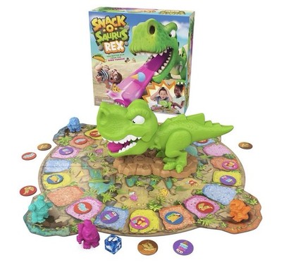 Snack-O-Saurus Rex Interactive Dinosaur Toy for Kids Board Games for Family 5B