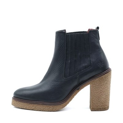 Marc O'Polo Damen Chelsea Boot Leder Stiefeletten Schwarz Schuhe Boots EU 38