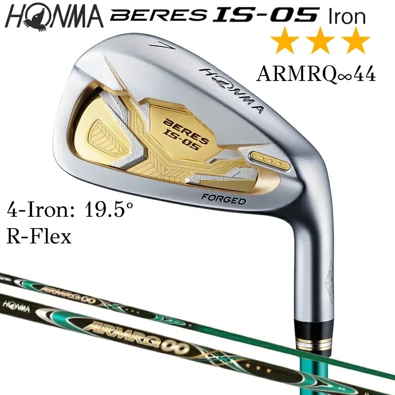 HONMA BERES IS-05 3-Star 4-Iron 19.5° Single Iron R-Flex ARMRQ∞ 44 3S Graphite - Image 2 of 4