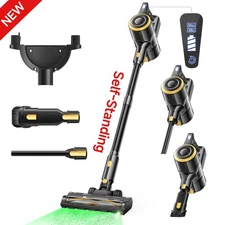 Lubluelu Free-Standing Vacuum Cleaner 35KPa Powerful Lightweight Cordless Stick