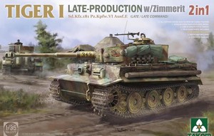TAKOM 2199 1/35 Échelle Tiger I Production tardive avec modèle en plastique/Zimmerit