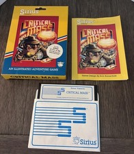 Vintage Critical Mass by Sirius for Apple II+,IIe,II 1982 Rare Game W/Receipt