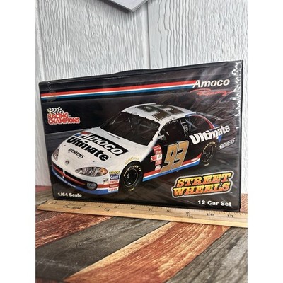 Racing Champions Street Wheels Amoco Racing Car Case With 11 Cars 1/64 Scale
