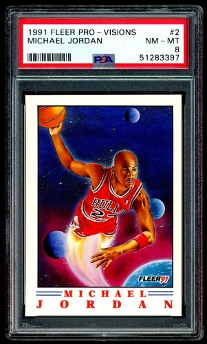 Michael Jordan 1991 Fleer Pro Visions #2 PSA 8 NM-MT