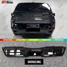 For BMW XM 2023-2025 Dry Carbon Fiber/Dry Forged Carbon Rear Bumper Diffuser Lip