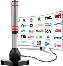 Digital TV Antenna for Smart TV Indoor  2025 HD Antenna with Strong Magnetic Base