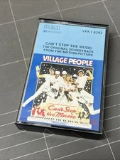 VINTAGE CASSETTE TAPE VILLAGE PEOPLE CANT STOP THE MUSIC  1980s MUSIC RETRO