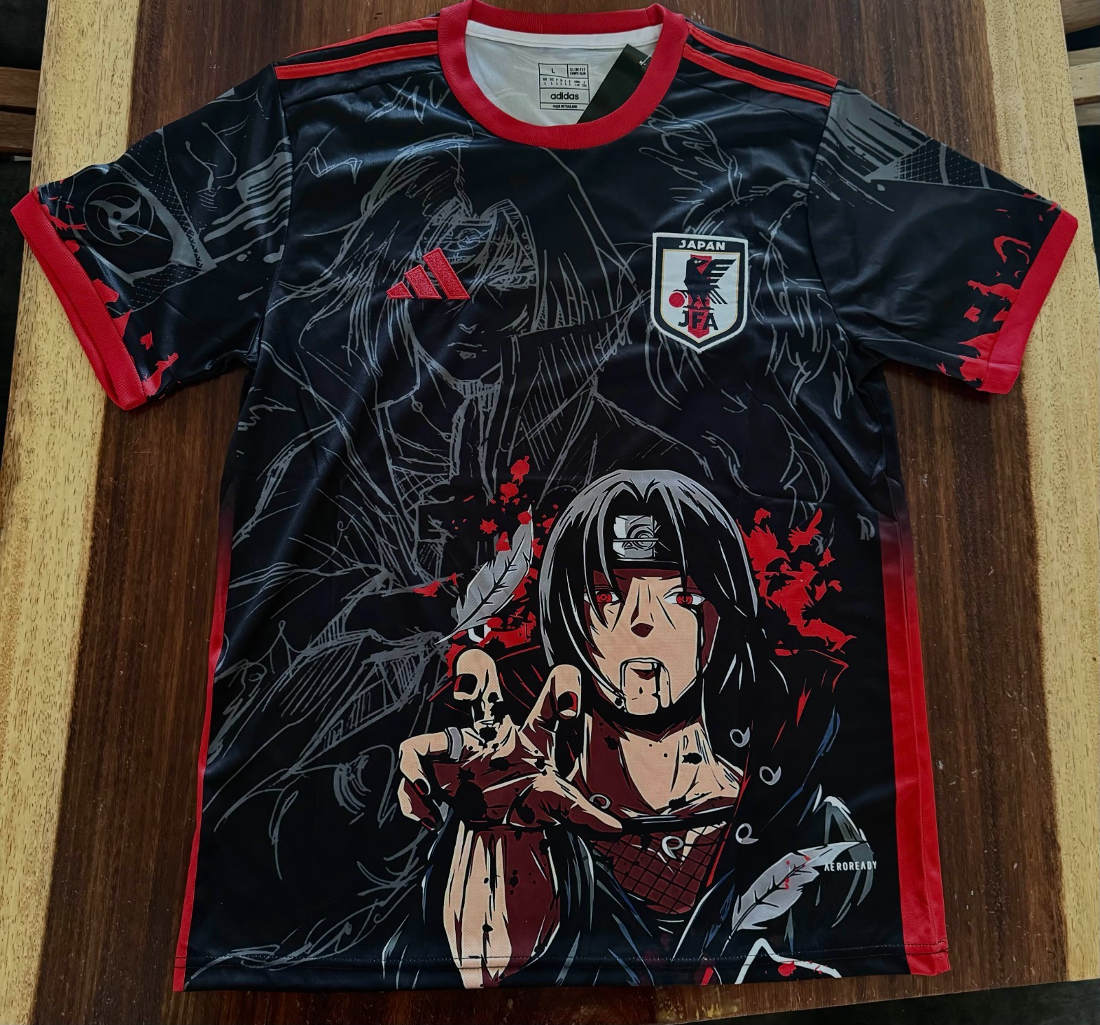 Japan Soccer Jersey Concept Itachi Uchiha Anime Edition S,M,L,XL,XXL